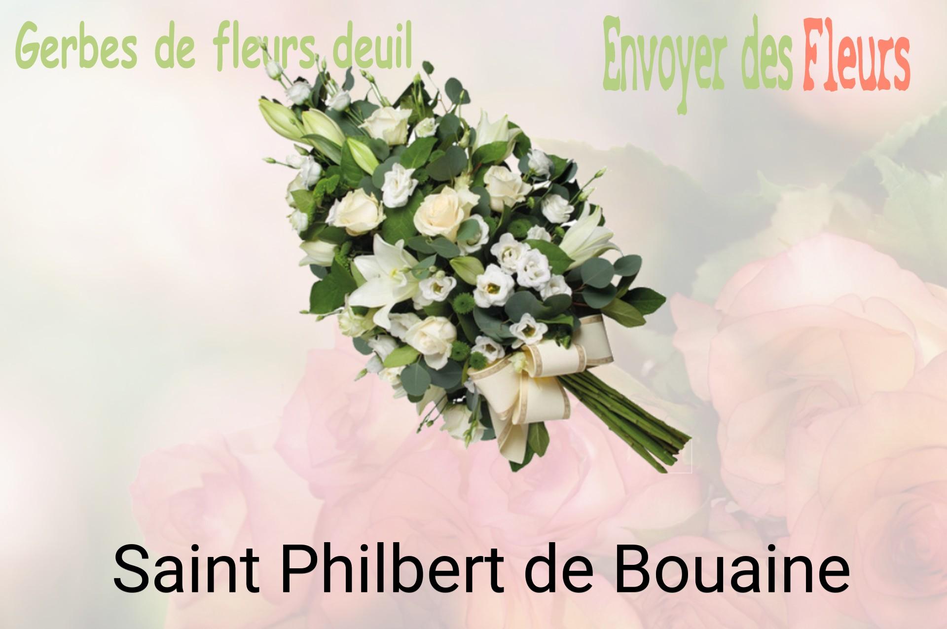 Gerbe de fleurs de deuil livrée à Saint-Philbert-de-Bouaine